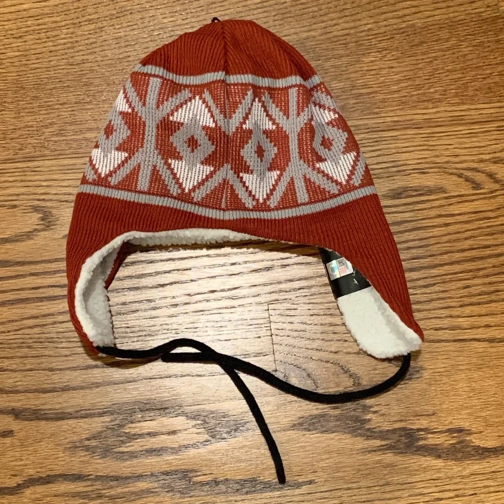 Alabama Crimson Tide New Era NCAA Scarlet & White Winter Trapper Knit Hat OSFM